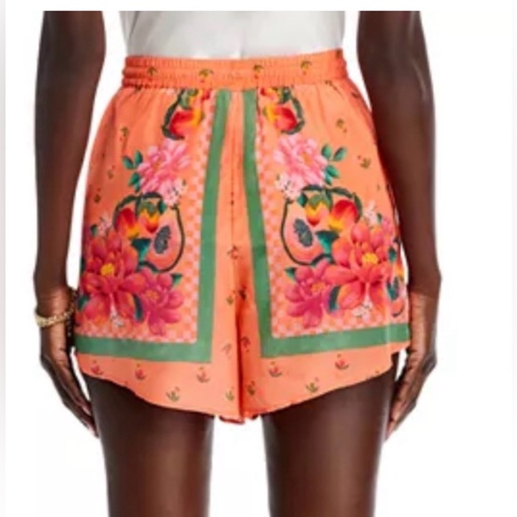 FARM Rio Fruit Garden Scarf Orange Shorts M - Picture 2 of 8